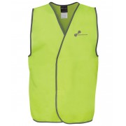 Hi-Vis Safety Vest (Lime) with purple logo